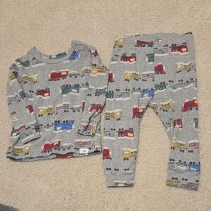 Baby GAP Pajama Set Train Print 12-18 Months